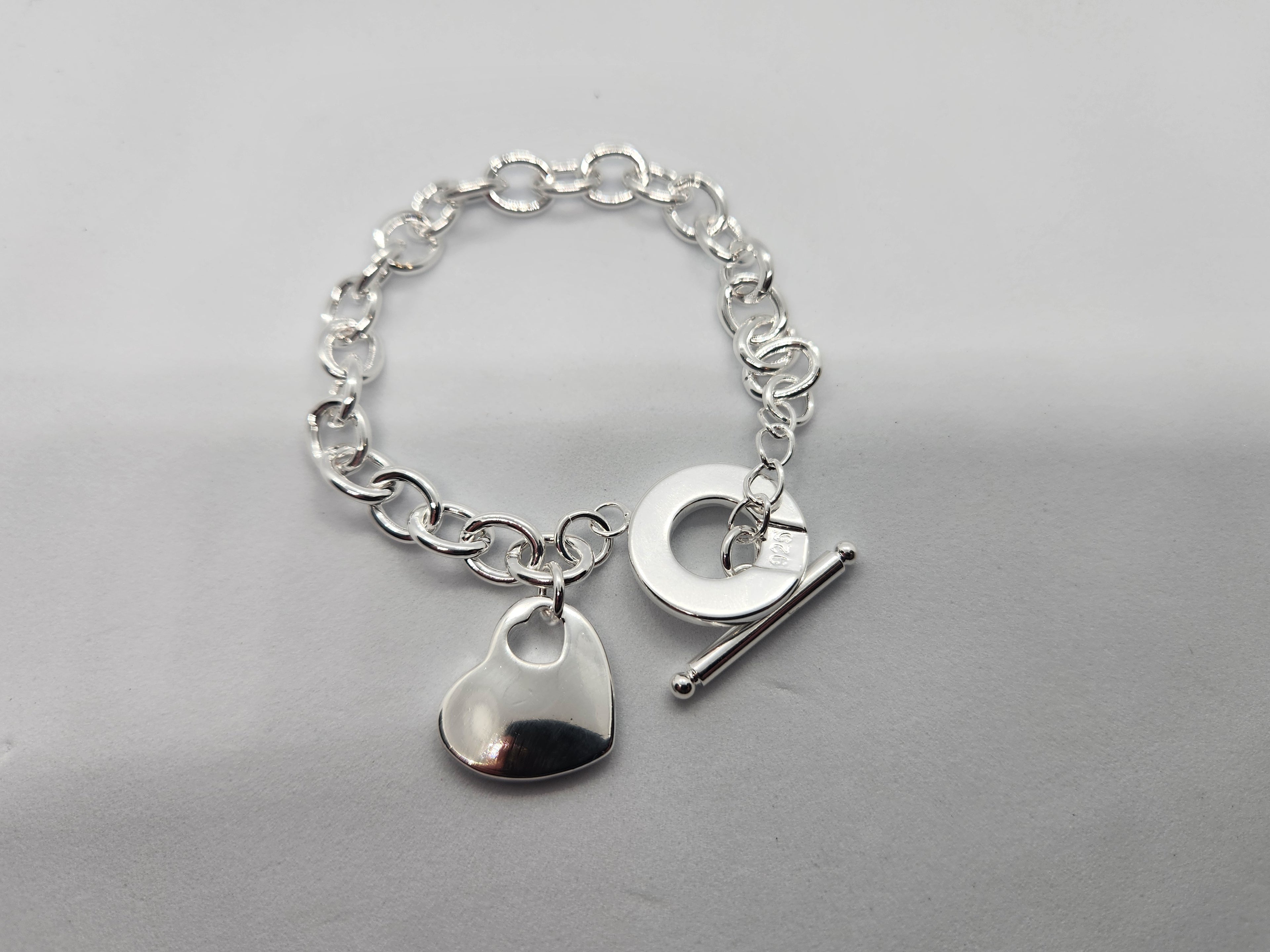 Sterling silver Heart bracelet for women